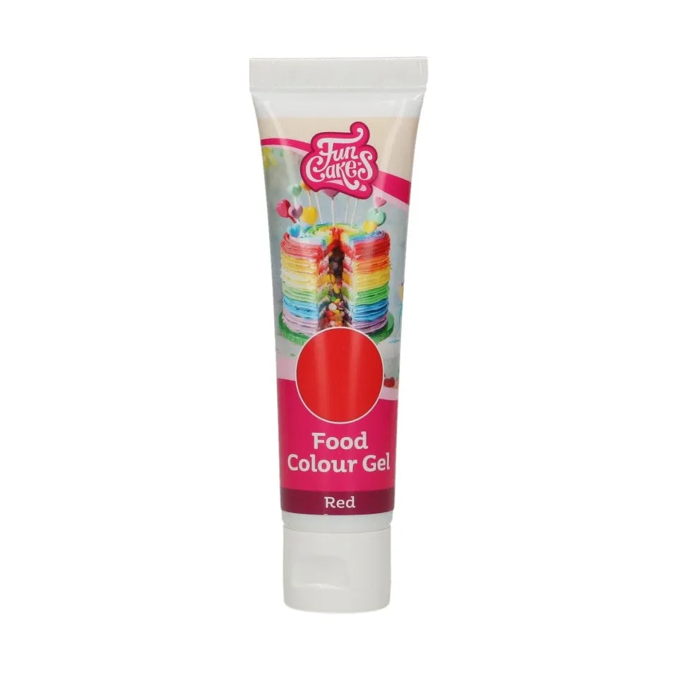 funcakes-food-colour-gel-rot-30-g-hochkonzentrierte-lebensmittelfarbe-gel image 1