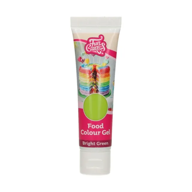 funcakes-food-colour-gel-bright-green-30-g image 1