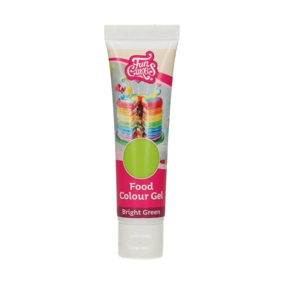 funcakes-food-colour-gel-bright-green-30-g image 1