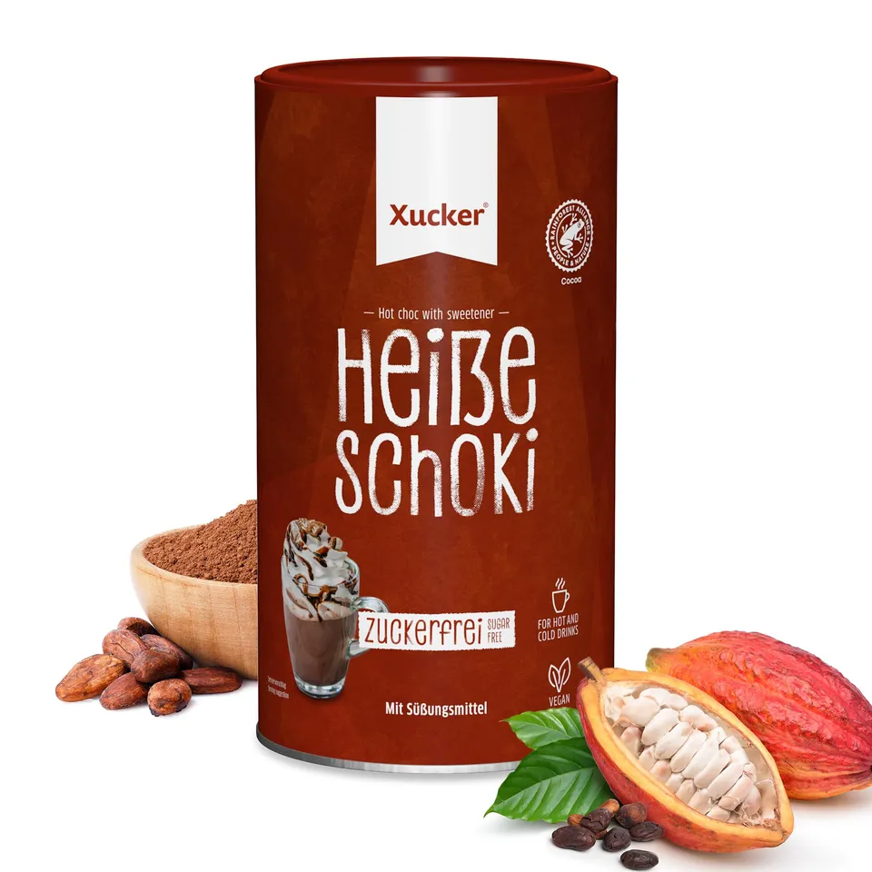 xucker-hei-e-schoki-ohne-zucker-800-g-trinkschokolade-mit-xylit image 1