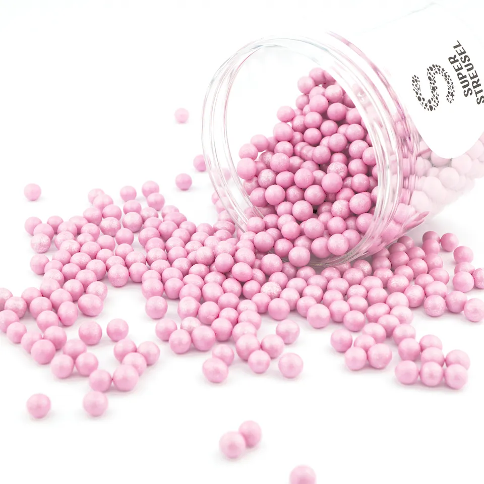 super-streusel-mini-knusperkugeln-rosa-schoko-streuseldeko image 1