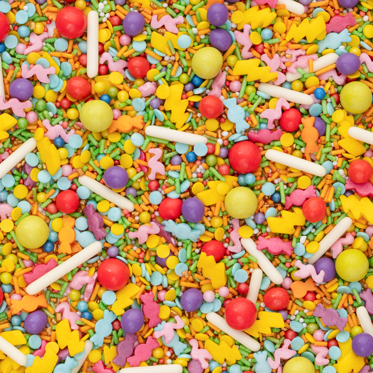 super-streusel-kamellequelle-bunter-karneval-streusel-mix-mit-bonbons-flamingos image 2