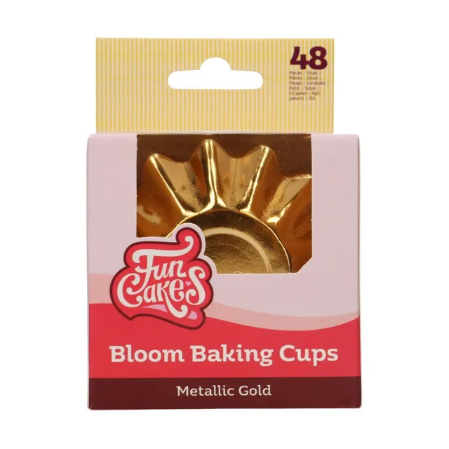 funcakes-bloom-baking-cups-metallic-gold-backf-rmchen-48-st-ck image 1