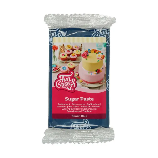funcakes-sugar-paste-rollfondant-denim-blue-250-g image 1