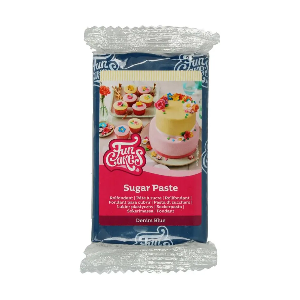 funcakes-sugar-paste-rollfondant-denim-blue-250-g image 1