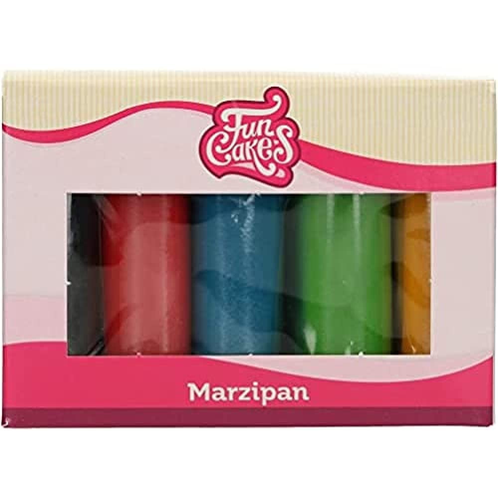 funcakes-marzipan-essential-colours-mandelmasse-5-x-100-g image 1