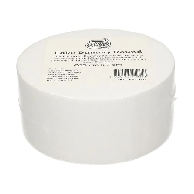 funcakes-cake-dummy-round-torten-dummy-15-5-cm-x-7-cm-wei image 1