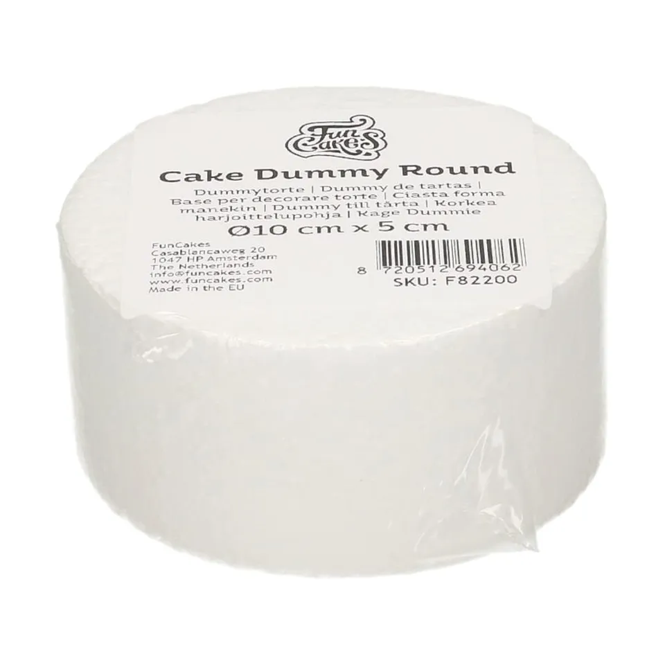 funcakes-cake-dummy-round-styropor-torte-10-x-5-cm image 1