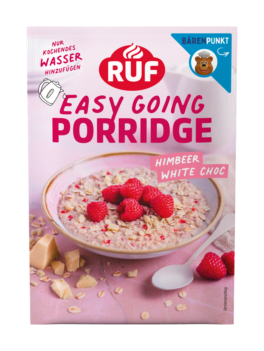 ruf-easy-going-porridge-himbeer-white-chocolate-portionsbeutel image 1