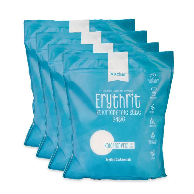 xucker-basic-erythrit-kalorienfreier-zuckerersatz-4-x-1-kg-nachf-llbeutel image 1