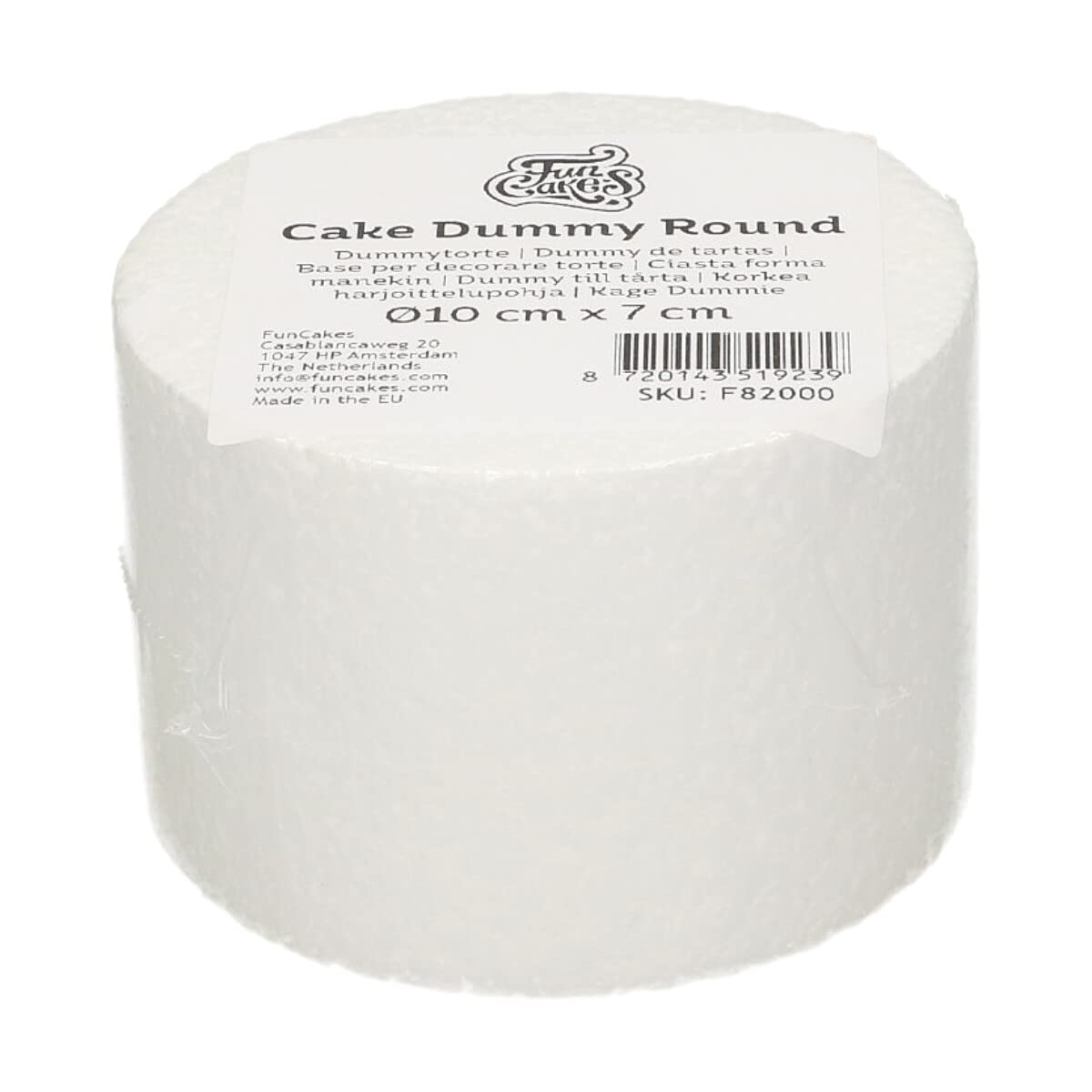 funcakes-cake-dummy-round-styropor-torte-10x7-cm image 1