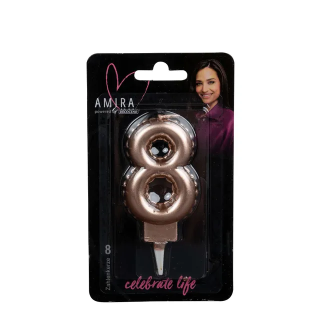 decocino-zahlenkerze-8-rosegold-by-amira-ballon-look-geburtstagskerze image 1