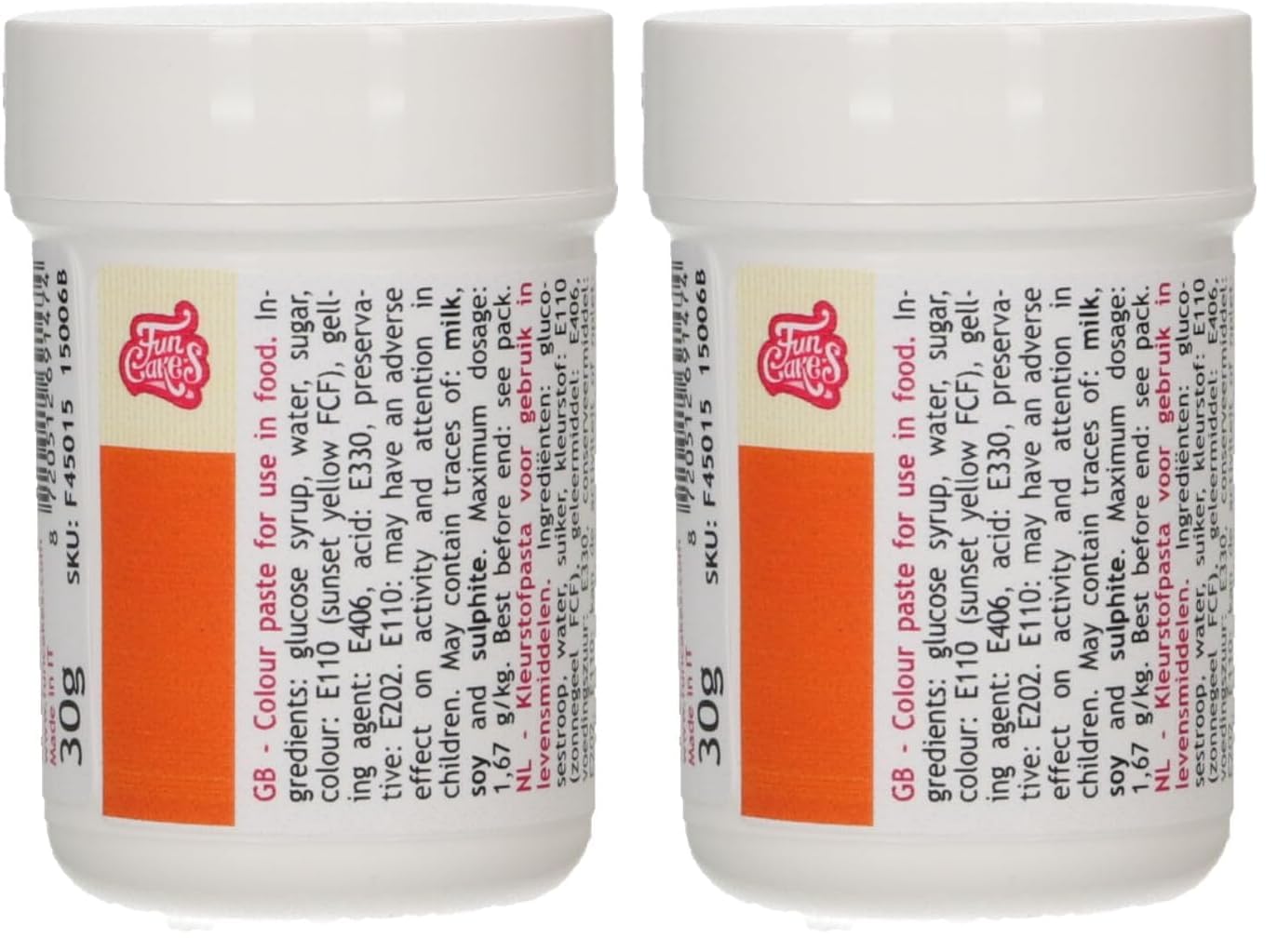 funcakes-food-colour-paste-lebensmittelfarbpaste-orange-30-g image 3