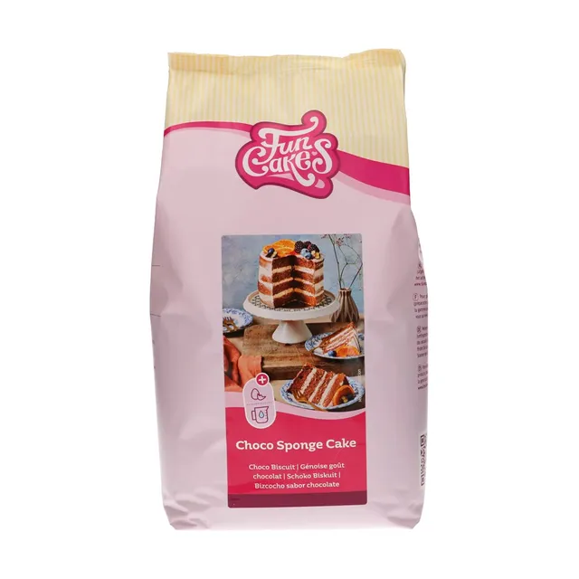 funcakes-mix-f-r-choco-sponge-cake-4-kg-backmischung-schoko-biskuit image 1
