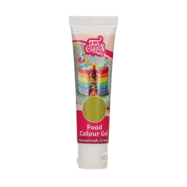 funcakes-food-colour-gel-savanne-gr-n-30-g-hochkonzentrierte-lebensmittelfarbe image 1
