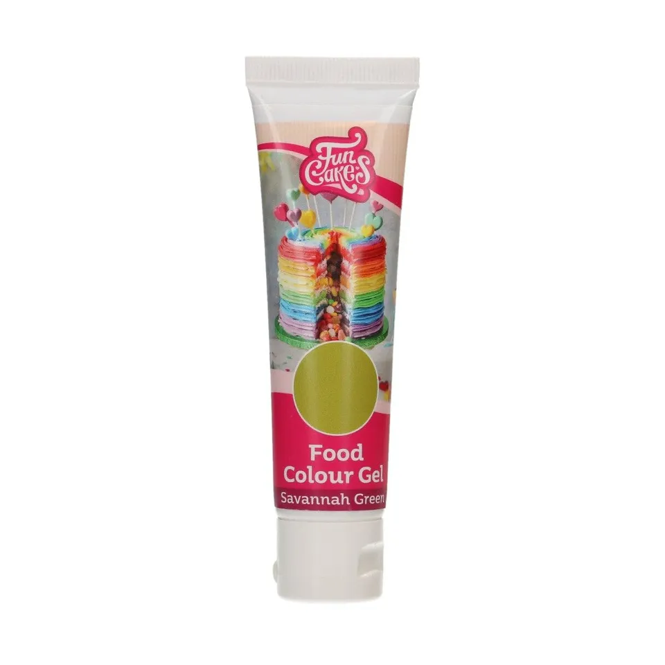 funcakes-food-colour-gel-savanne-gr-n-30-g-hochkonzentrierte-lebensmittelfarbe image 1