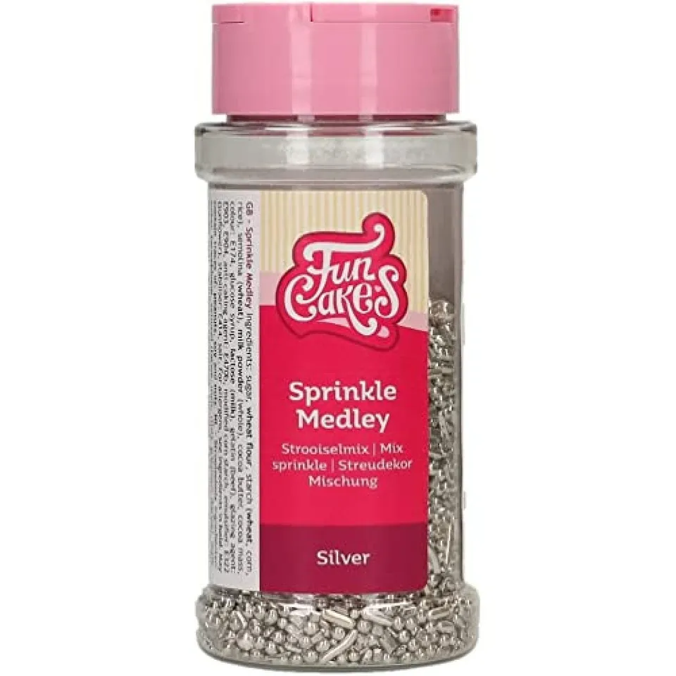 funcakes-sprinkle-medley-silver-65-g-silberne-zuckerstreusel image 1