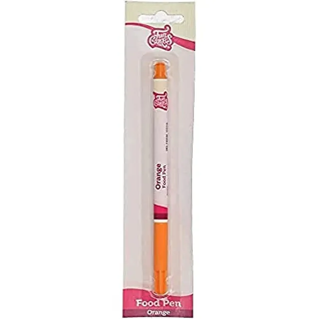 funcakes-food-pen-lebensmittelfarbstift-orange-mit-flexibler-spitze image 1