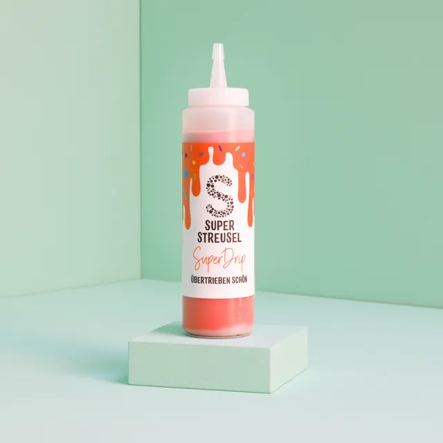 super-streusel-superdrip-orange-kuchenglasur-in-der-flasche-mit-vanille-schoko-g image 1