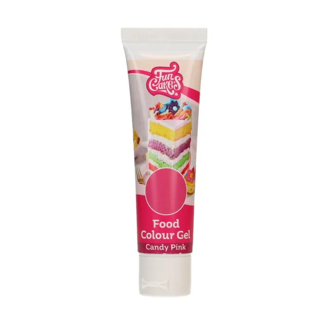 funcakes-food-colour-gel-candy-pink-30-g image 1