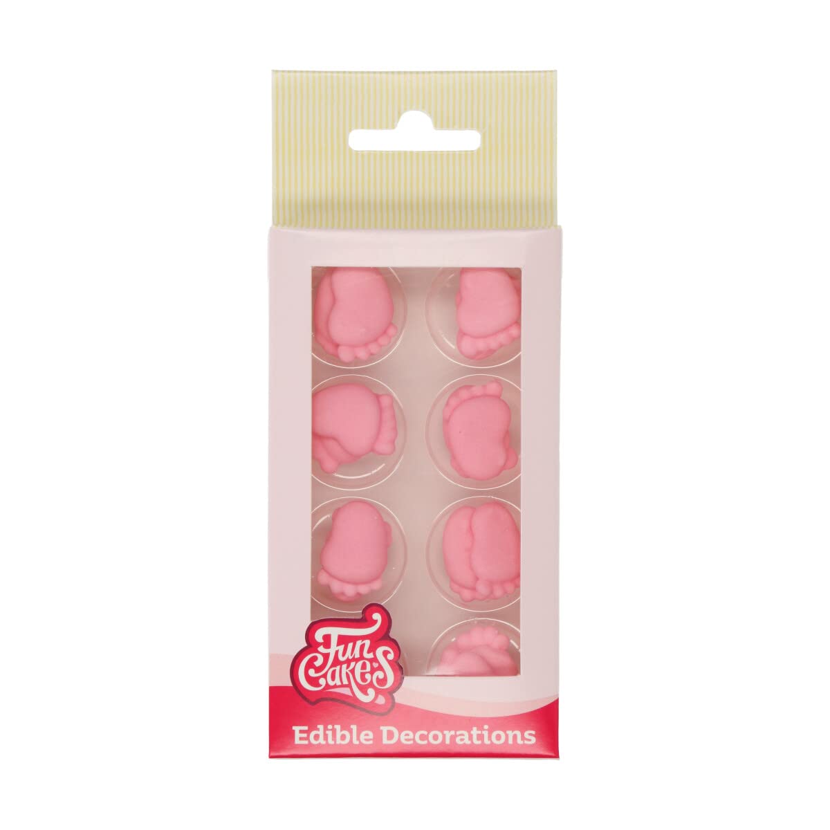 funcakes-zuckerfiguren-babyf-e-pink-16-st-ck-sugar-decorations image 1
