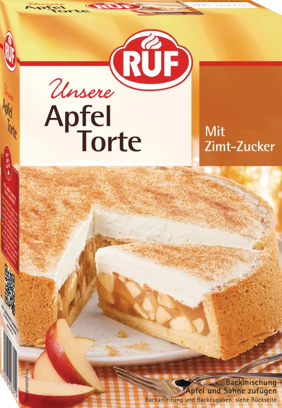 ruf-apfel-torte-backmischung-mit-apfel-pudding-creme image 1