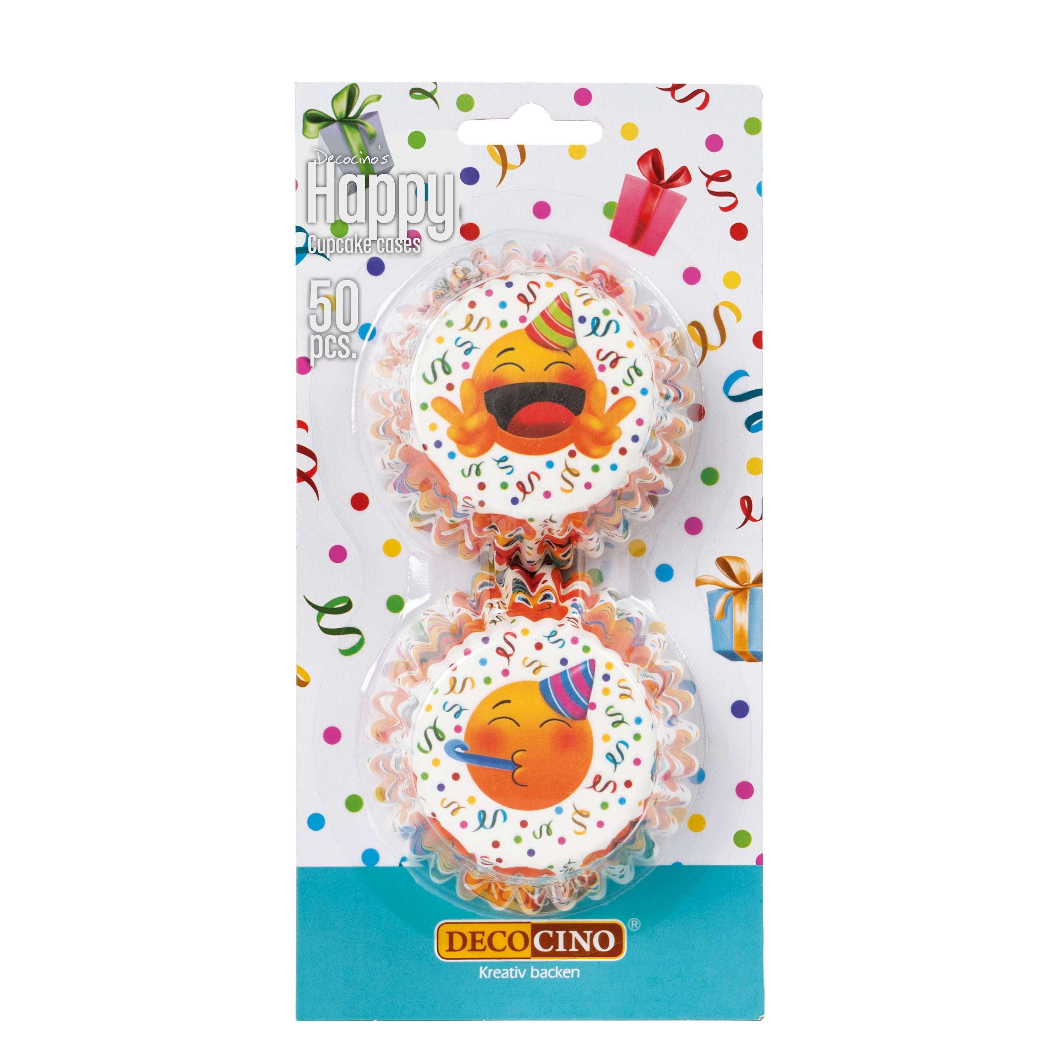 decocino-muffinf-rmchen-happy-50-stck-lachgesicht-cupcakef-rmchen image 1