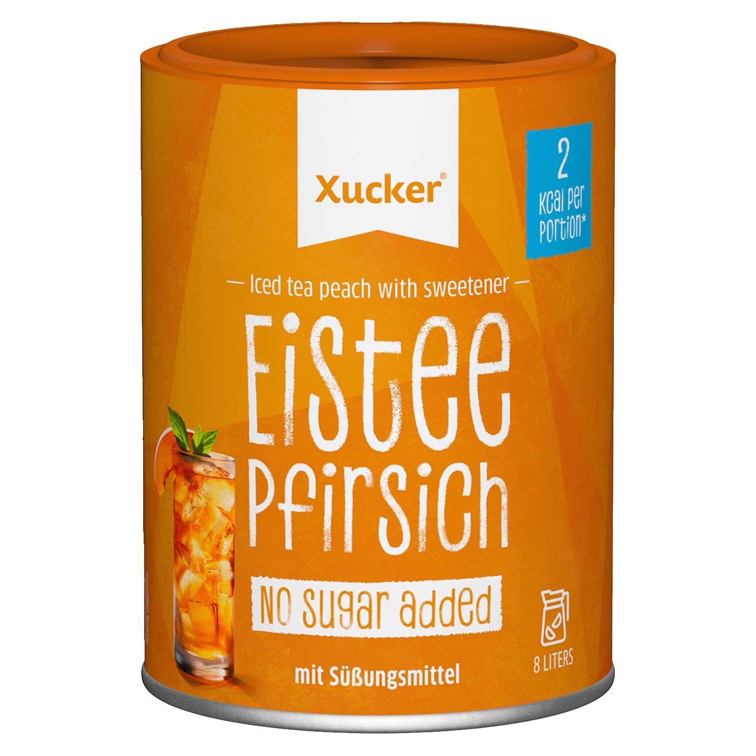 xucker-eistee-pfirsich-instant-getr-nkepulver-f-r-8-liter image 1