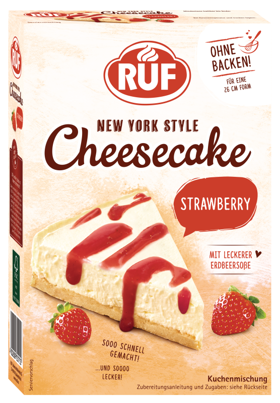ruf-new-york-style-cheesecake-strawberry-backmischung-ohne-backen image 1