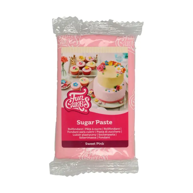 funcakes-sugar-paste-rollfondant-sweet-pink-250-g image 1