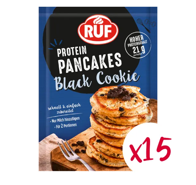 ruf-protein-pancakes-black-cookies-15-st-ck-monats-vorrat image 1
