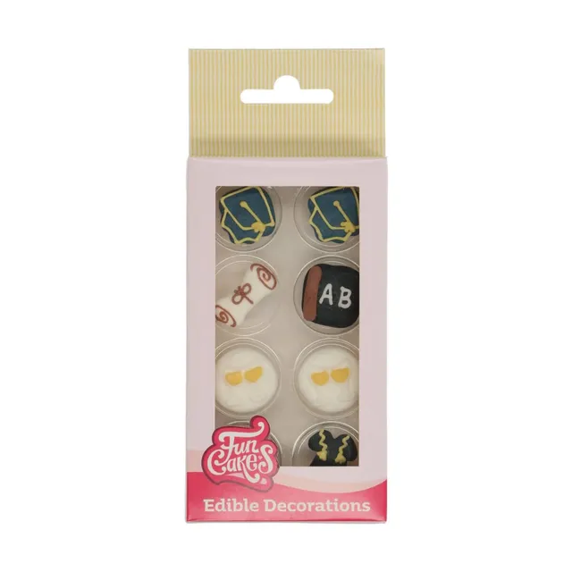 funcakes-sugar-decorations-zuckerfiguren-graduation-8-st-ck image 1