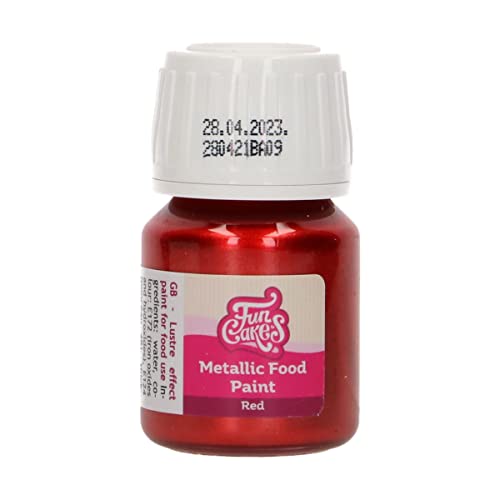 funcakes-metallic-food-paint-lebensmittelfarbe-red-30-ml image 7