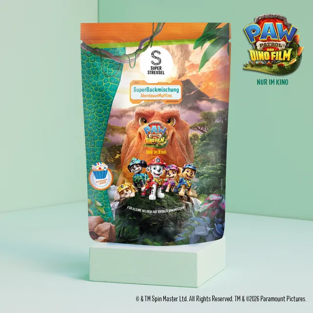 super-streusel-paw-patrol-der-dino-film-superbackmischung-abenteuer-muffins image 1