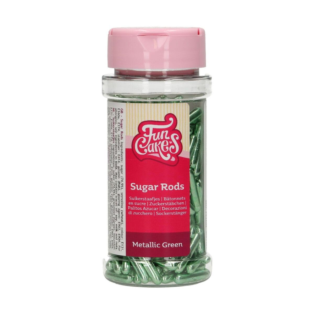 funcakes-metallic-sugar-rods-xl-zuckerstreusel-green-70-g-ca-2-cm image 1
