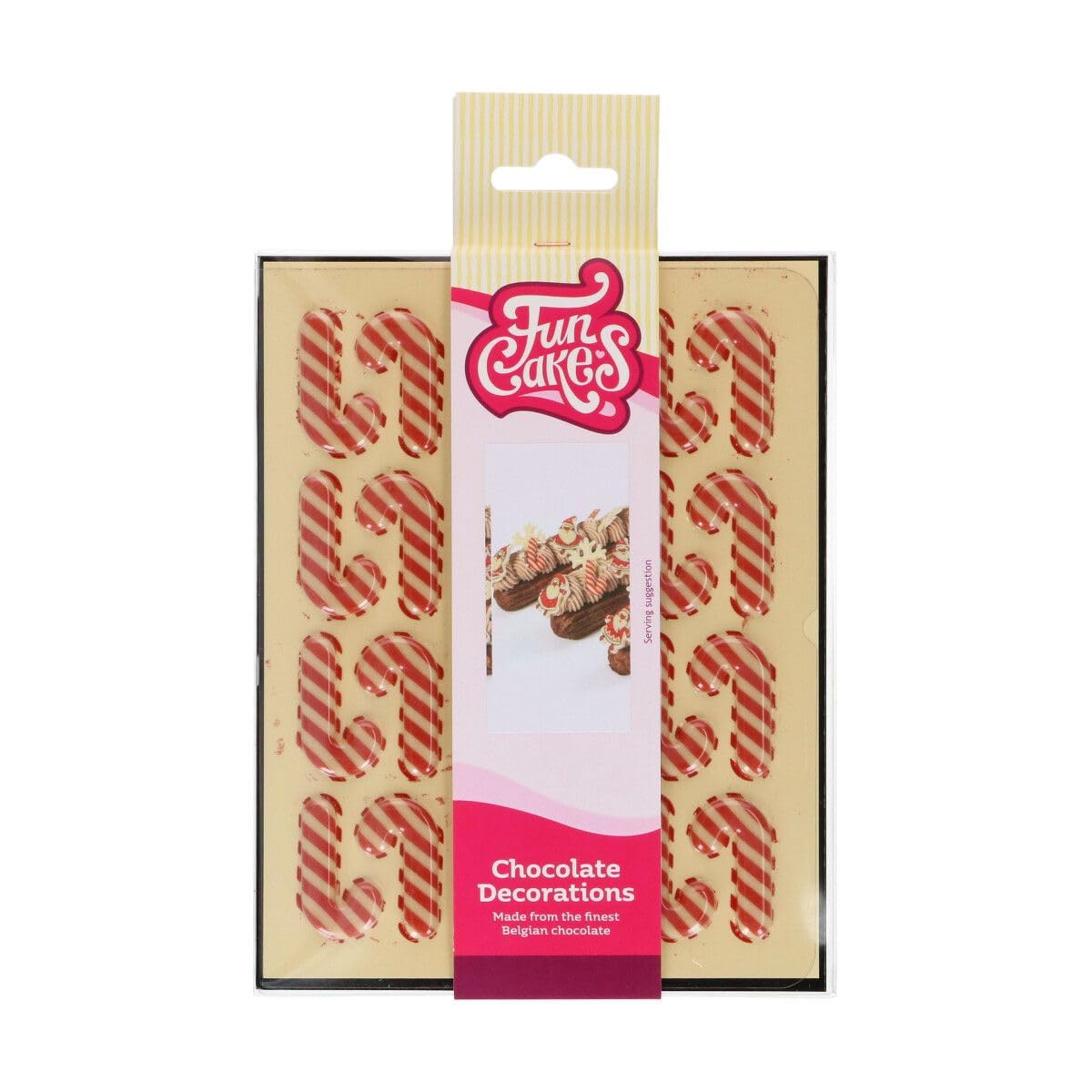 funcakes-chocolate-decorations-candy-cane-schokofiguren-24-st-ck image 1