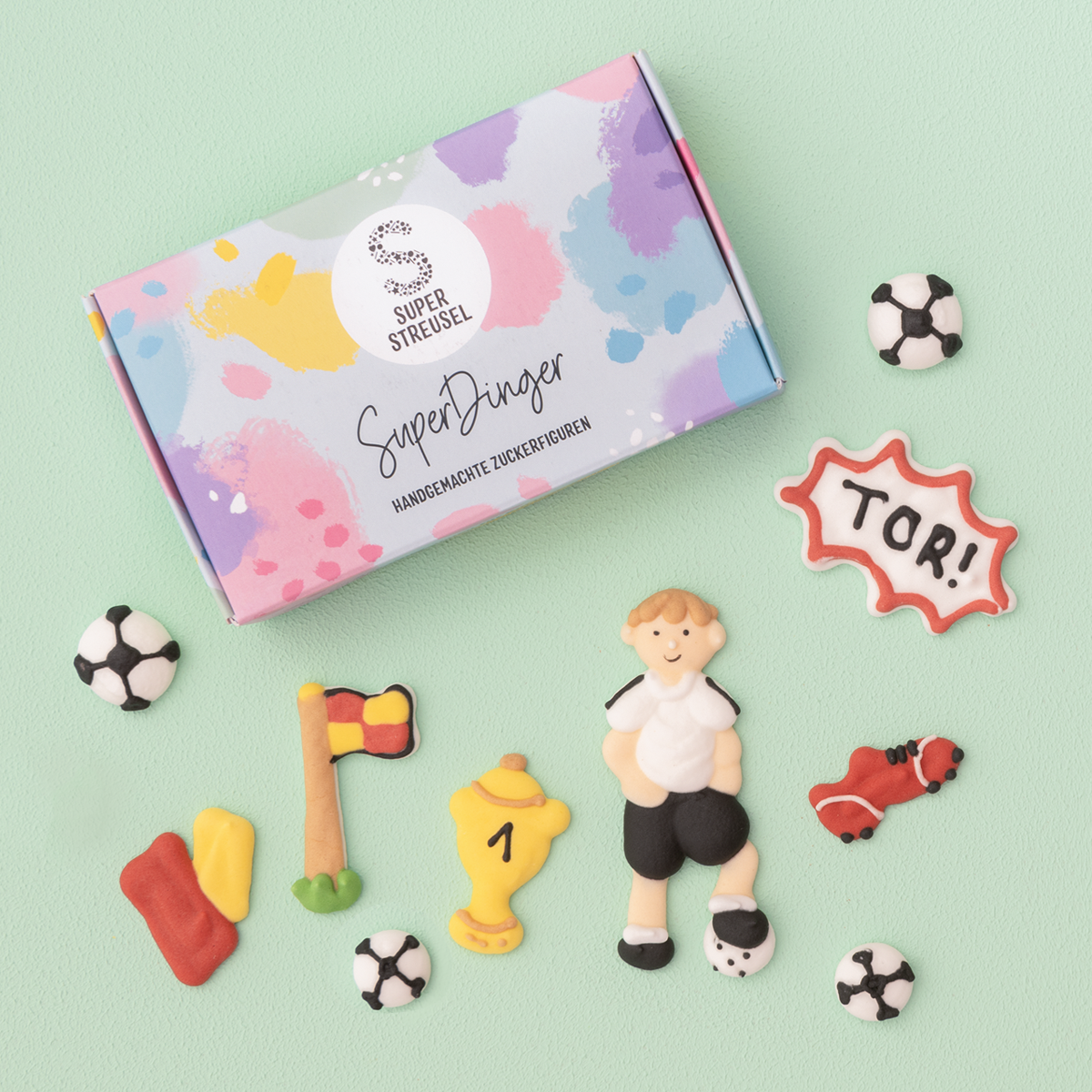 super-streusel-superdinger-elfmeterchen-zuckerfiguren-fu-ball-set image 1