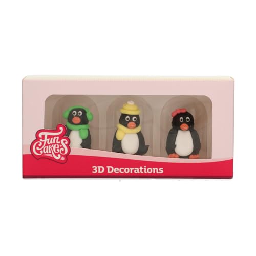 funcakes-sugar-decorations-zuckerfiguren-3d-penguin-3-st-ck image 5