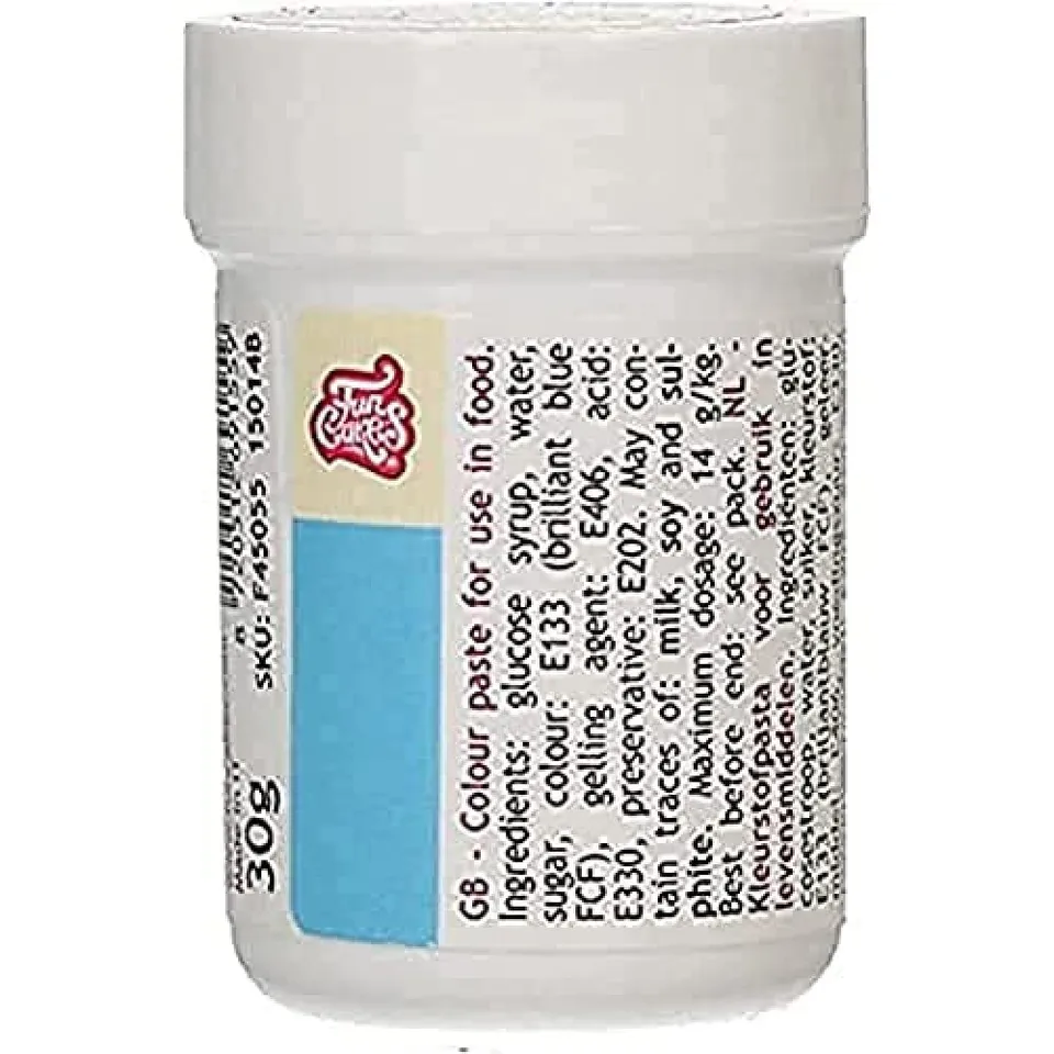 funcakes-food-colour-paste-lebensmittelfarbpaste-sky-blue-30-g image 1