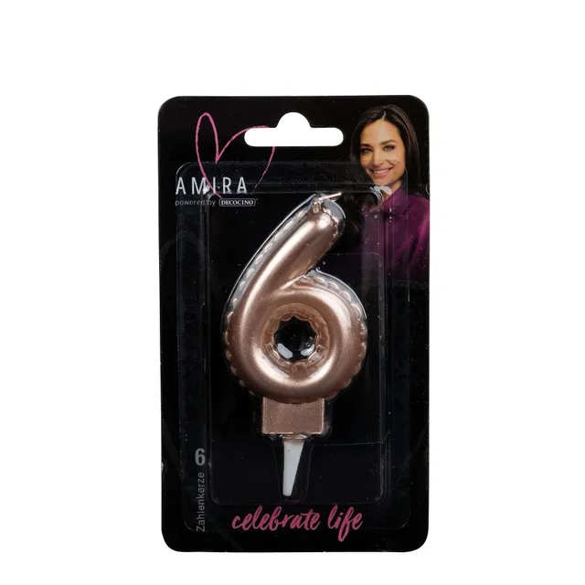 decocino-zahlenkerze-6-rosegold-by-amira image 1