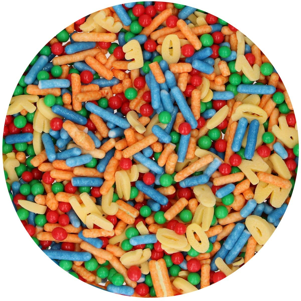 funcakes-sprinkle-medley-alphabet-zuckerstreusel-65-g-buchstaben-streusel image 2