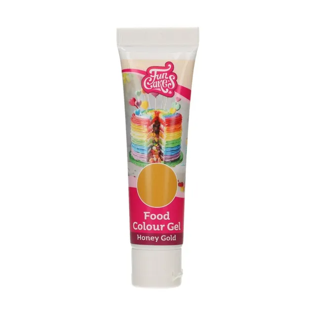 funcakes-food-colour-gel-lebensmittelfarbe-honeygold-30-g image 1