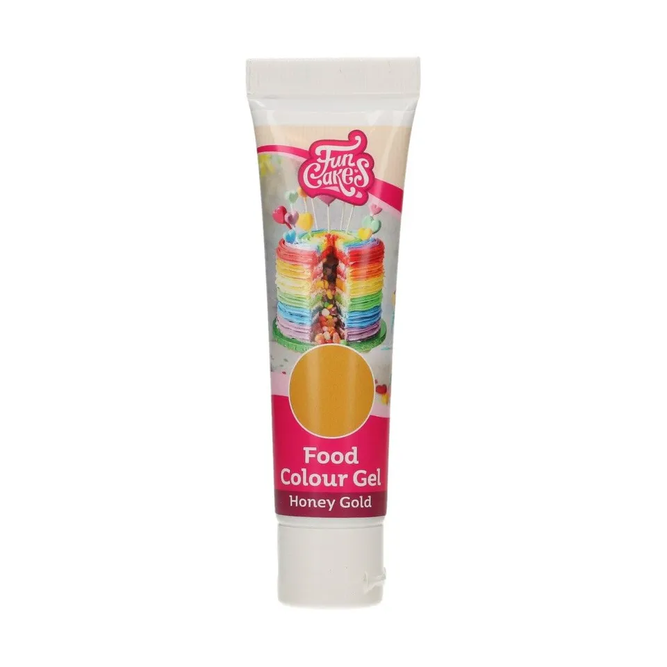 funcakes-food-colour-gel-lebensmittelfarbe-honeygold-30-g image 1