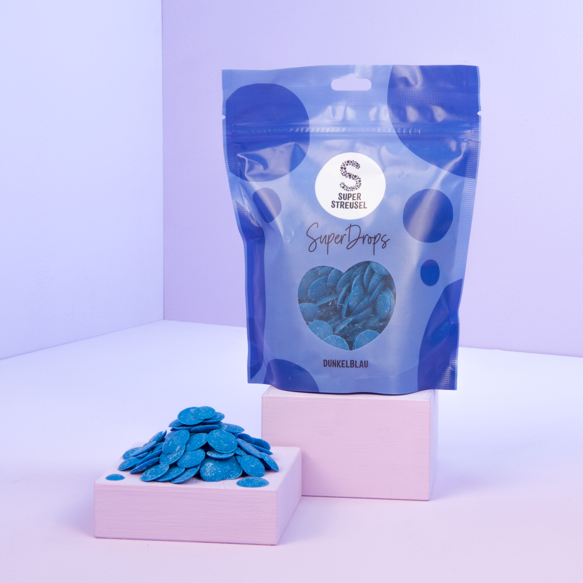 super-streusel-superdrops-dunkelblau-fertige-glasur-drops-zum-schmelzen image 1