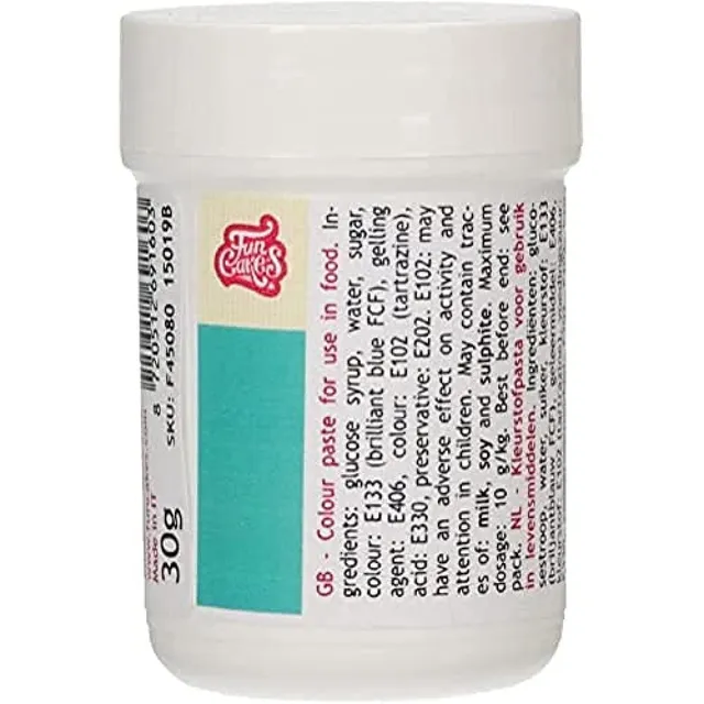 funcakes-food-colour-paste-lebensmittelfarbpaste-t-rkis-30-g image 1