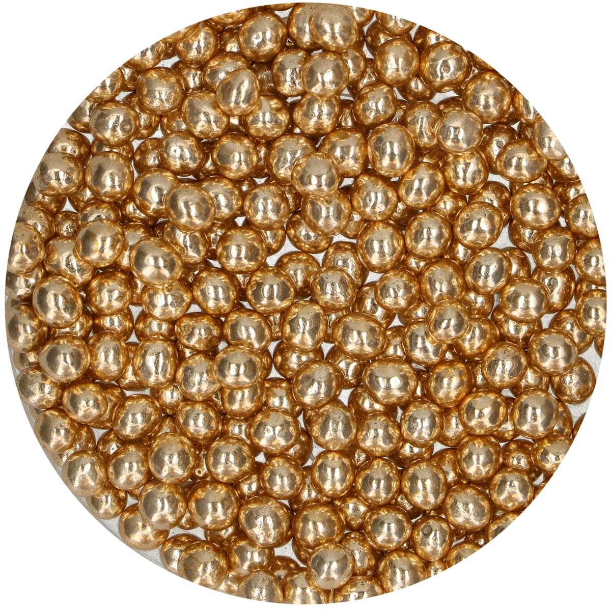 funcakes-choco-pearls-schokokugeln-metallicgold-60-g image 2