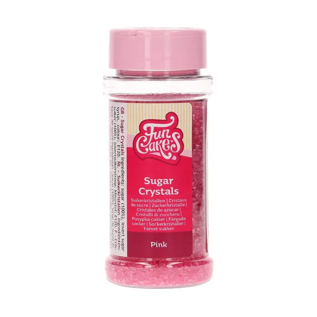 funcakes-sugar-crystals-rosa-zuckerstreusel-zur-kuchendeko-80-g image 1