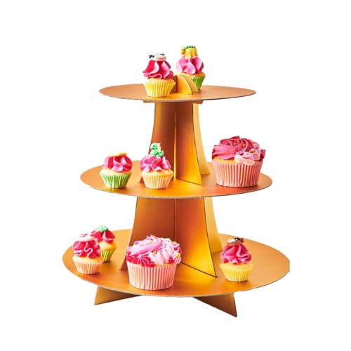 funcakes-cupcake-stand-3-tier-tortenst-nder-3-etagen-gold image 3
