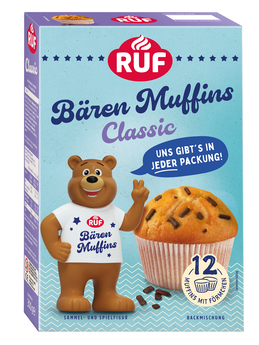 ruf-b-ren-muffins-classic-backmischung-12-muffins-mit-sammelfigur image 1