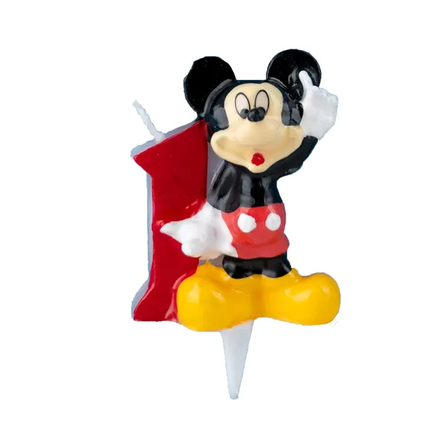 decocino-mickey-maus-zahlenkerze-1-1-st-ck-3d-geburtstagskerze image 1